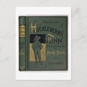 Carte Postale Couverture de 'Adventures of Huckleberry Finn' par