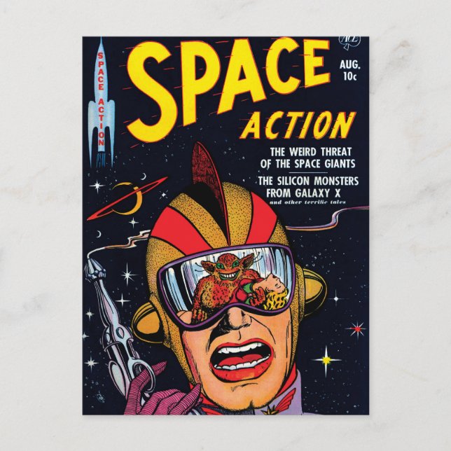 Carte Postale Couverture de bande dessinée de science-fiction vi (Devant)