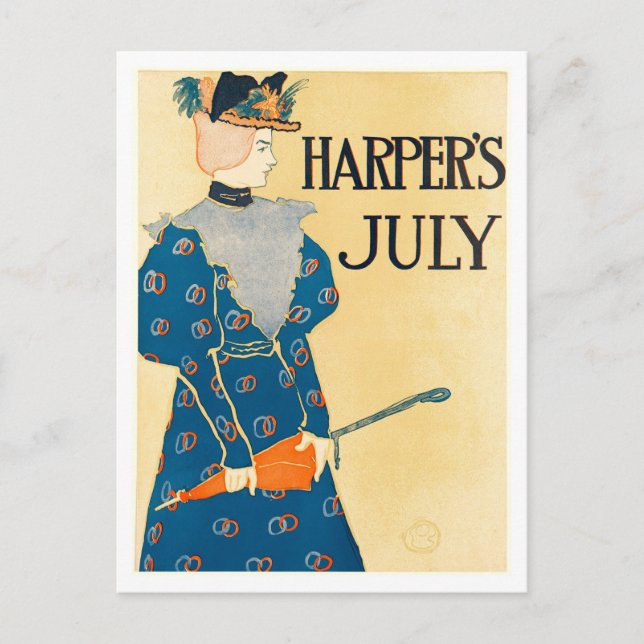 Carte Postale Couverture de Harper's pour juillet 1896 (Devant)