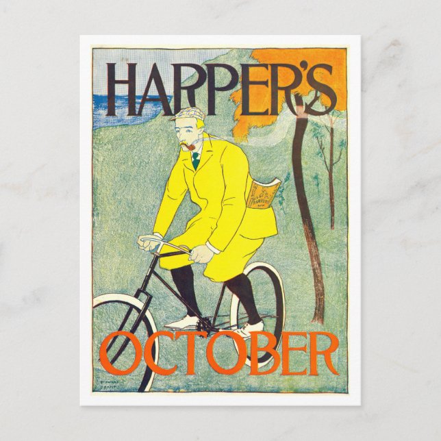 Carte Postale Couverture de Harper's pour octobre 1894 (Devant)