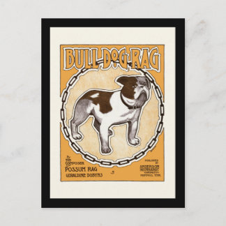 Carte Postale Couverture de la feuille de sac Buldog