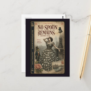 Carte Postale Couverture de livre vintage fausse « Pas de cuillè
