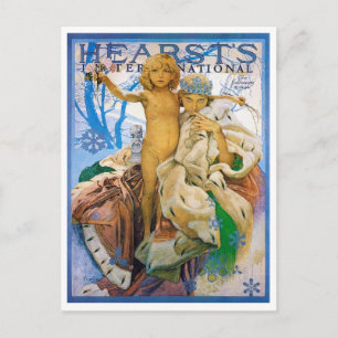 Carte Postale Couverture de magazine, Alphonse Mucha