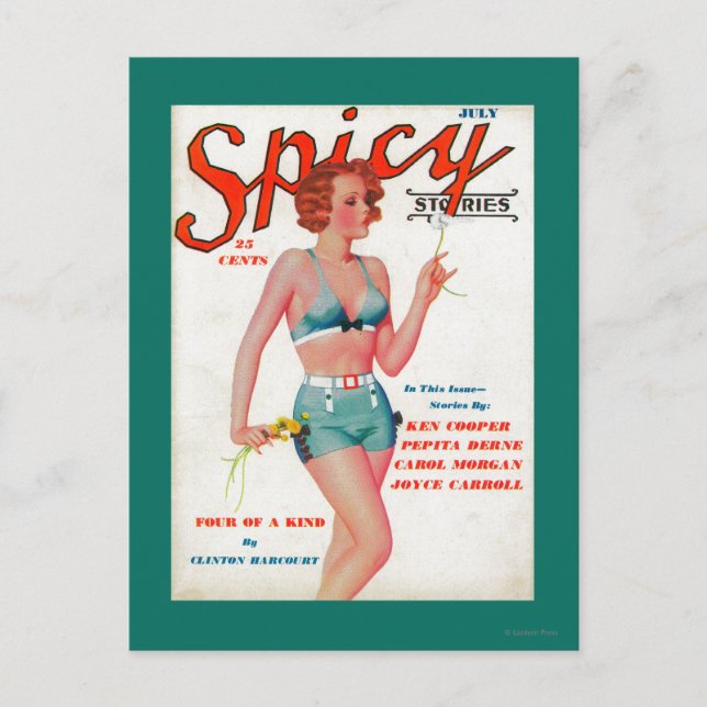 Carte Postale Couverture de magazine épicé (Devant)