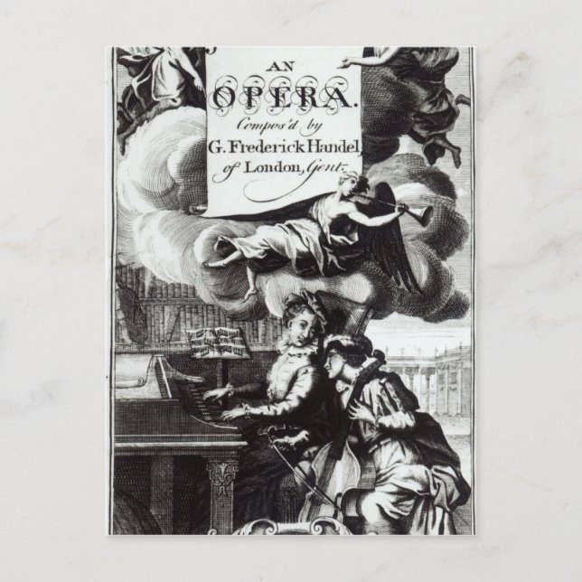 Carte Postale Couverture de Partition pour Julius César (Devant)