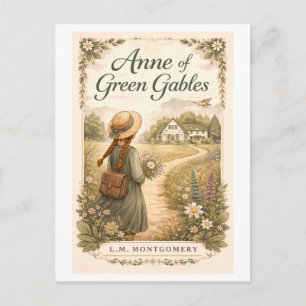 Carte Postale Couverture du livre Anne of Green Gables
