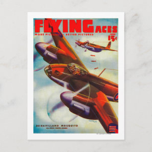 Carte Postale Couverture du magazine Flying Aces 4