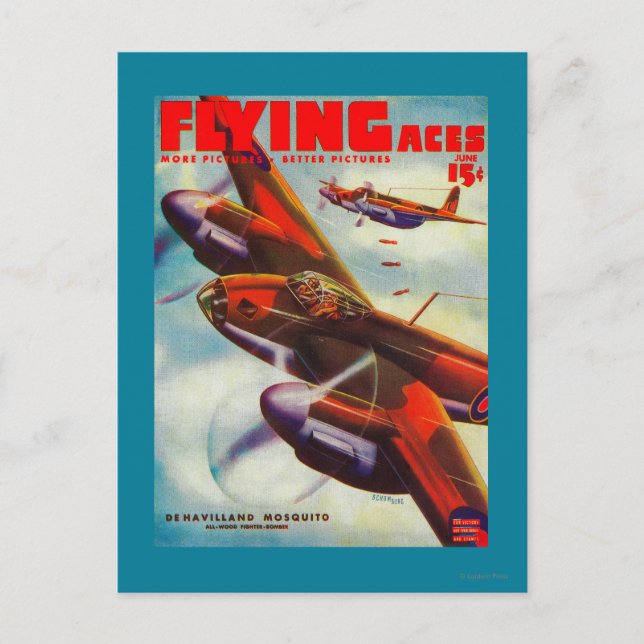 Carte Postale Couverture du magazine Flying Aces 5 (Devant)