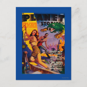 Carte Postale Couverture du magazine Planet Stories 5