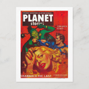 Carte Postale Couverture du magazine Planet Stories 7