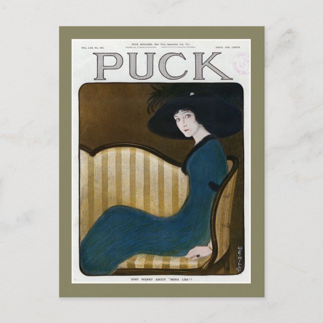 Carte Postale Couverture du magazine Puck 1911 (Devant)