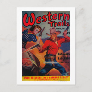 Carte Postale Couverture du magazine Western Trails