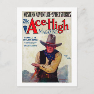 Carte Postale Couverture Magazine Ace High