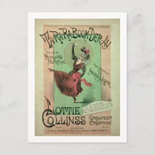 Carte Postale Couverture musicale pour Ta-Ra-Ra-Boom-Der-Ay, pub