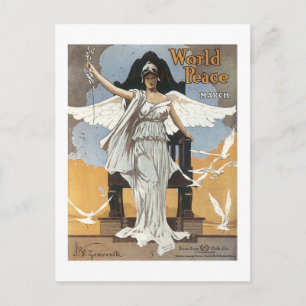 Carte Postale Couverture Vintage du livre de la Marche pour la p