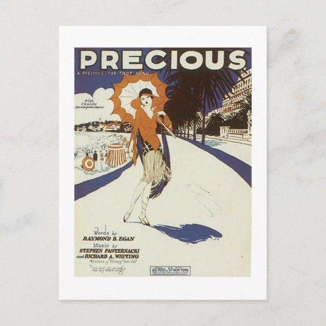 Carte Postale Couverture Vintage Précieuse (Devant)