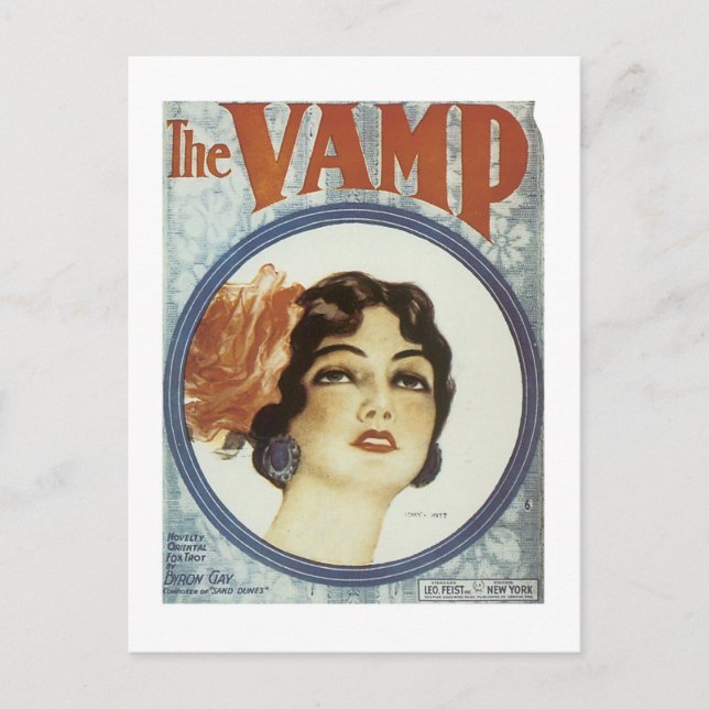 Carte Postale Couverture Vintage Vamp 2 (Devant)