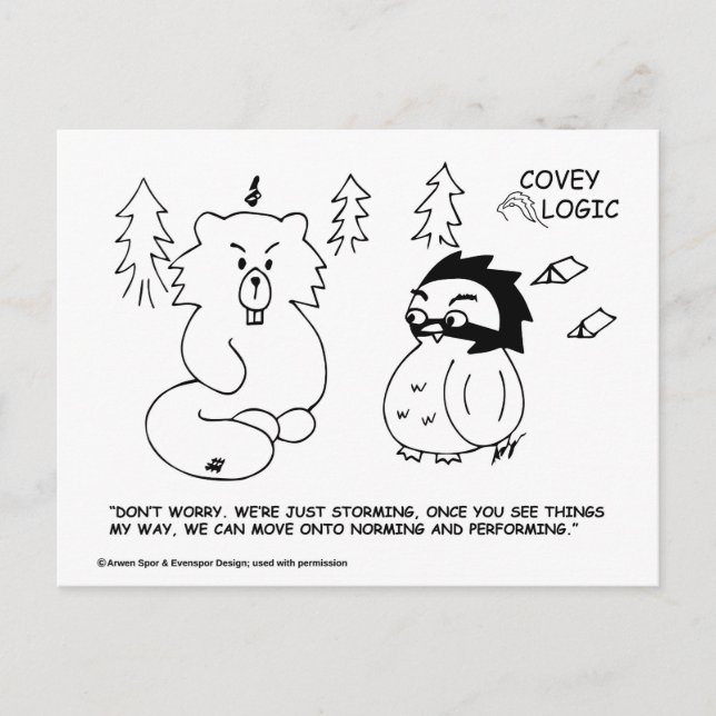 Carte postale Covey Logic "Storming" (Devant)