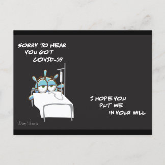 Carte postale COVID #2 dans une série de l'artiste