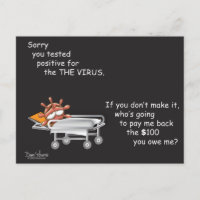 Carte postale COVID #7 dans la série CORONA de Dan