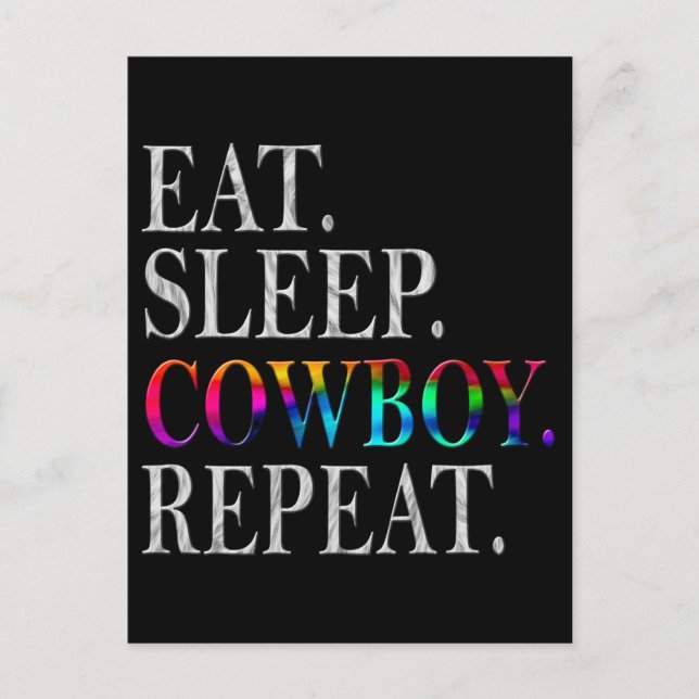 Carte Postale Cow-boy (Devant)