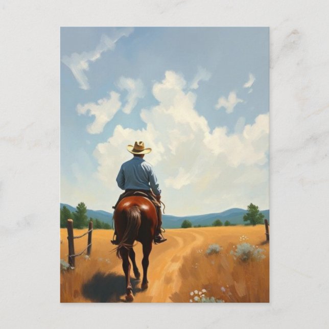 Carte Postale Cow-boy (Devant)