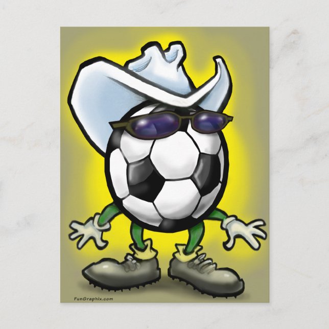Carte Postale Cow-boy de football (Devant)