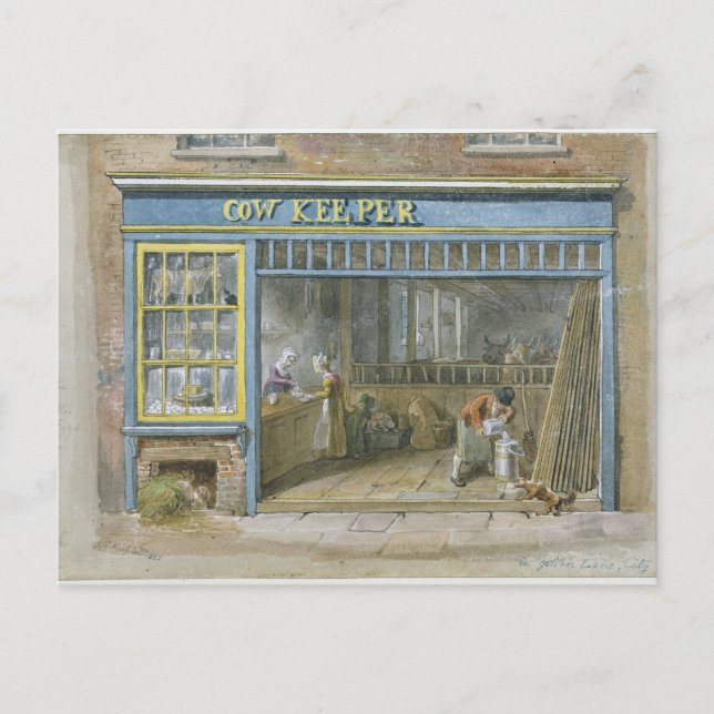 Carte Postale Cow Keeper, 1825 (Devant)