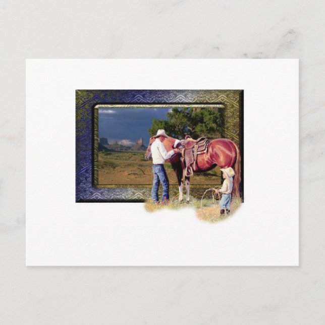 Carte Postale Cowboy (Devant)