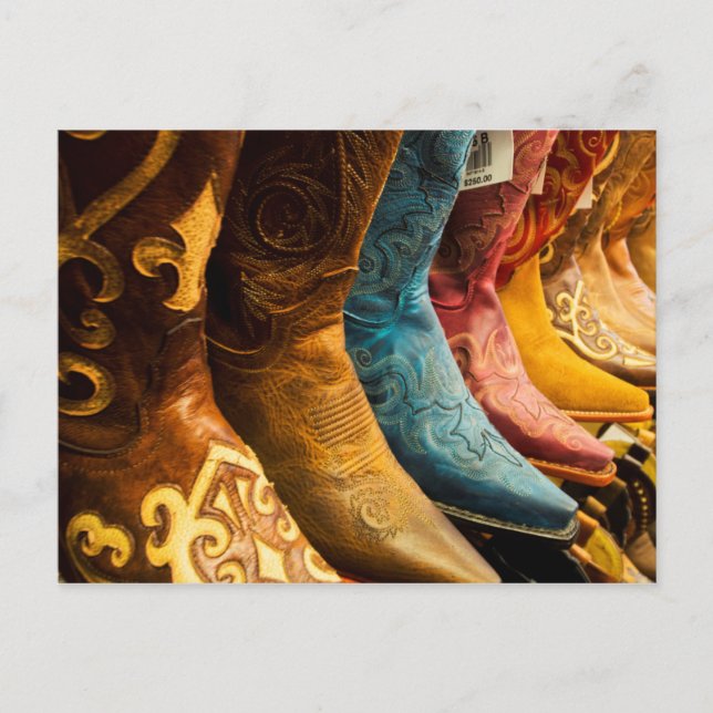 Carte Postale Cowboy boots for sale, Arizona (Devant)