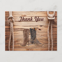Cowboy Boots Western mariage campagnard merci