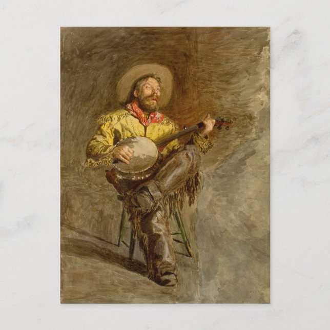 Carte Postale Cowboy chantant | Thomas Eakins (Devant)