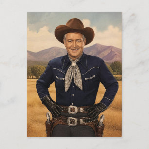 Carte Postale Cowboy occidental classique des années 50