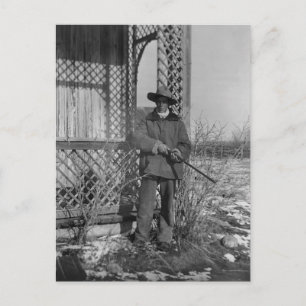 Carte Postale Cowboy Rancher ou le hors-la-loi canadien du Vieux
