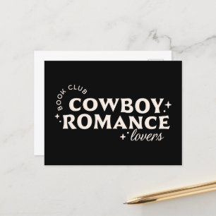 Carte Postale Cowboy romance livres esthétique