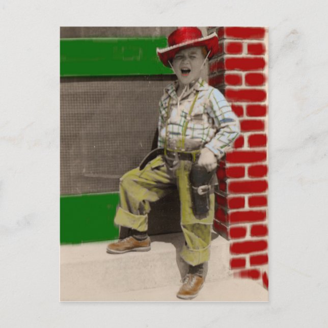 Carte Postale cowboy urbain (Devant)