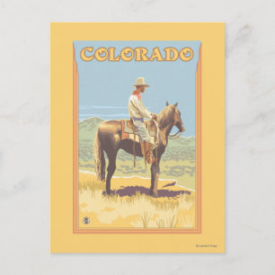 Carte Postale Cowboy (vue de côté) Colorado