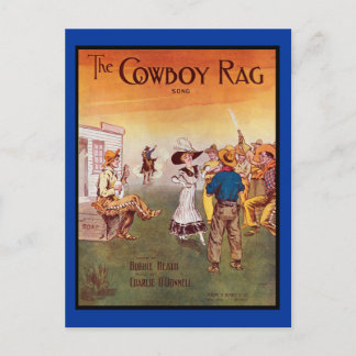 Carte Postale Cowboy Western