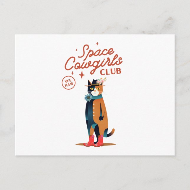 Carte Postale Cowgirl (Devant)