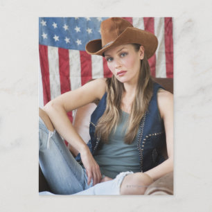 Carte Postale Cowgirl 5