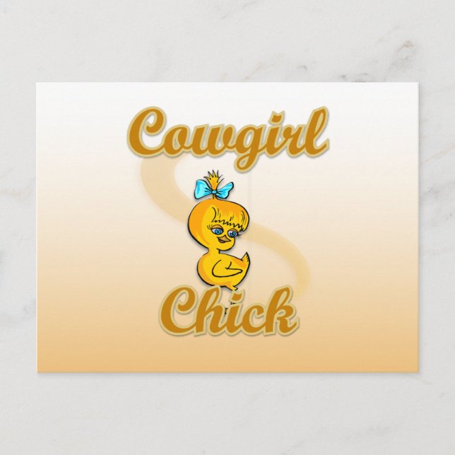 Carte Postale Cowgirl Chick (Devant)