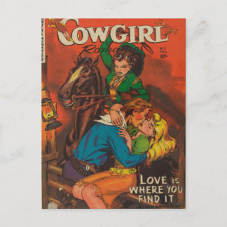 Carte Postale Cowgirl jalouse