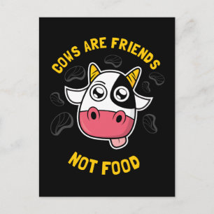 Carte Postale Cows Are Friends Not Food