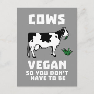 Carte Postale Cows Vegan So