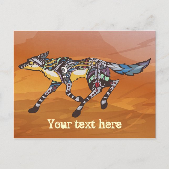 Carte postale Coyote (Devant)