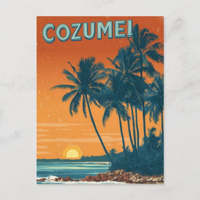 Carte Postale Cozumel vintage (Devant)