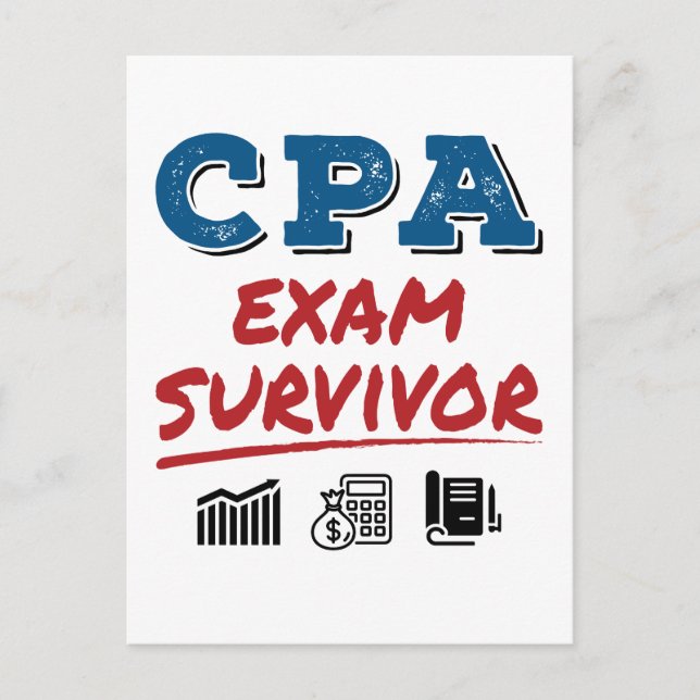 Carte Postale CPA Exam Survivor (Devant)