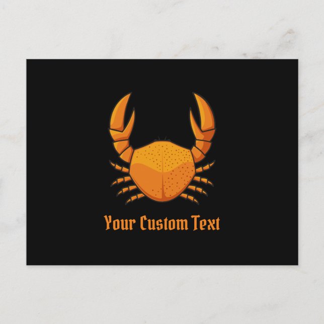 Carte Postale Crab orange (Devant)