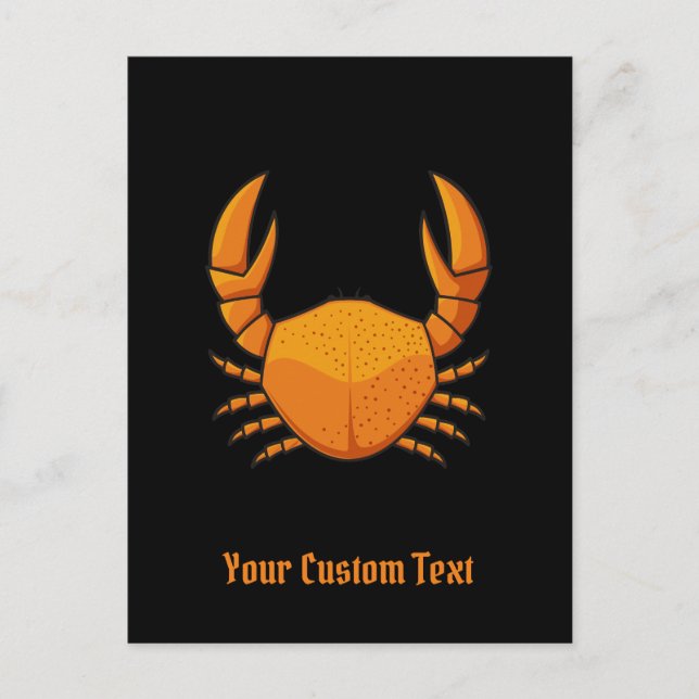 Carte Postale Crab orange (Devant)