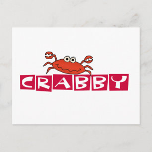 Carte Postale Crabby Crab Tshirts et cadeaux